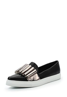 LOST INK  LOLA PLEATED DETAIL POINT SLIP ON PLIMSOLL