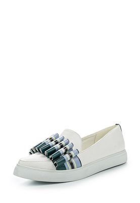 LOST INK  LOLA PLEATED DETAIL POINT SLIP ON PLIMSOLL