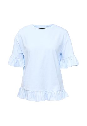 LOST INK  S) FRILL TRIM TEE